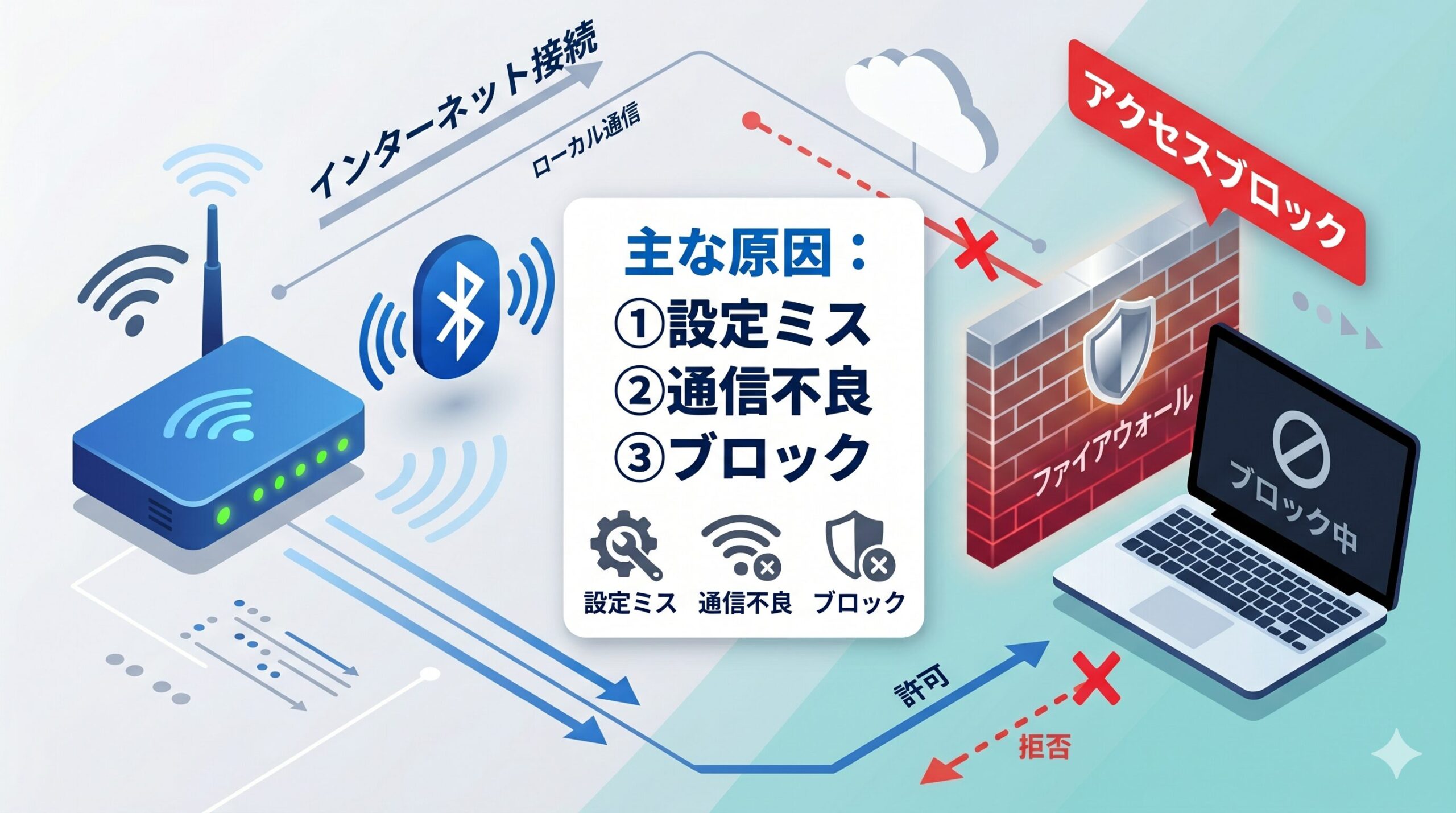 AirDropでMacが検出されない主な3つの原因(設定ミス・通信不良・ファイアウォール)